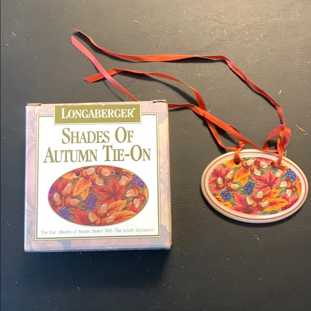 Longaberger Shades Of Autumn Tie-On